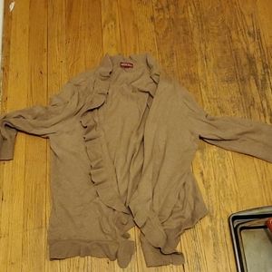 Beige/tan cardigan,no buttons